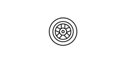 Wheel and tire balancing tire icon
