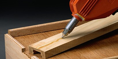 A close-up of a drill
