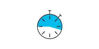 Icon of clock at 40%
