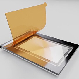 close-up of a device