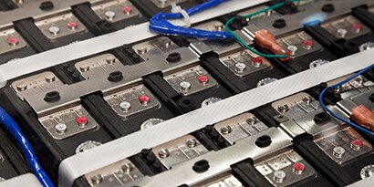 up close shot of battery
