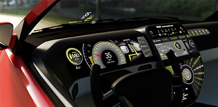 Image of A dashboard of a car
