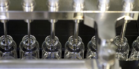 vials getting filled
