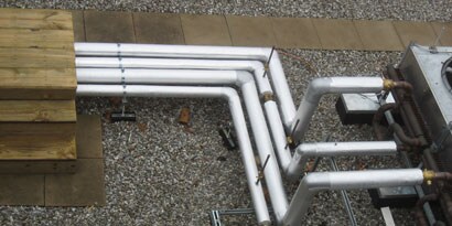 Image of multiple HVAC pipes
