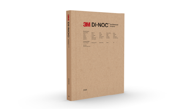 흰색 배경에 3m DI-NOC 인테리어 필름 카탈로그
