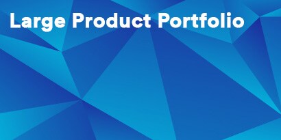 Large Product Portfolio
