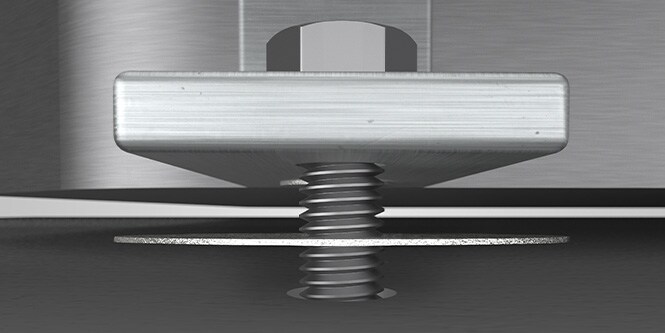 3M 프릭션 심을 사용한 자동차 볼트 연결부
