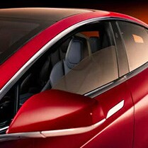 close-up of a red car
