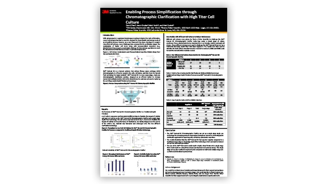 Poster of Enabling Process Simplification through Chromatographic Clarification with High Titer Cell Culture
