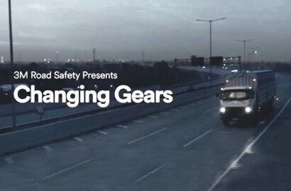 truck driving on a highway