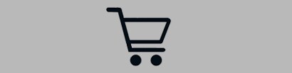 A black and white shopping cart
