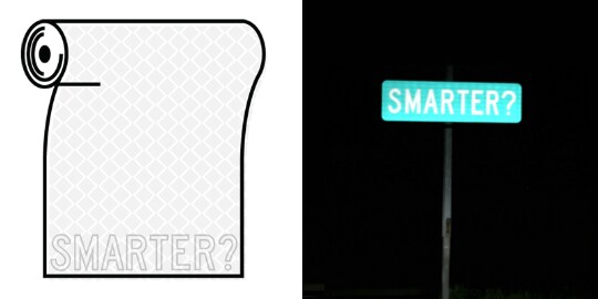 close-up of a street sign
