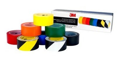 Set of marking tapes in different colors to help with 5S implementation
