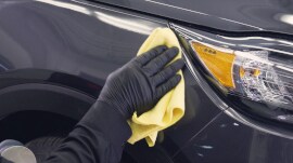 Cleaning the panel after sanding