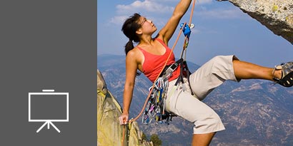 Woman rock climber
