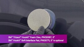 후킷 폼 디스크형 연마재를 듀얼 액션 샌더기에 장착