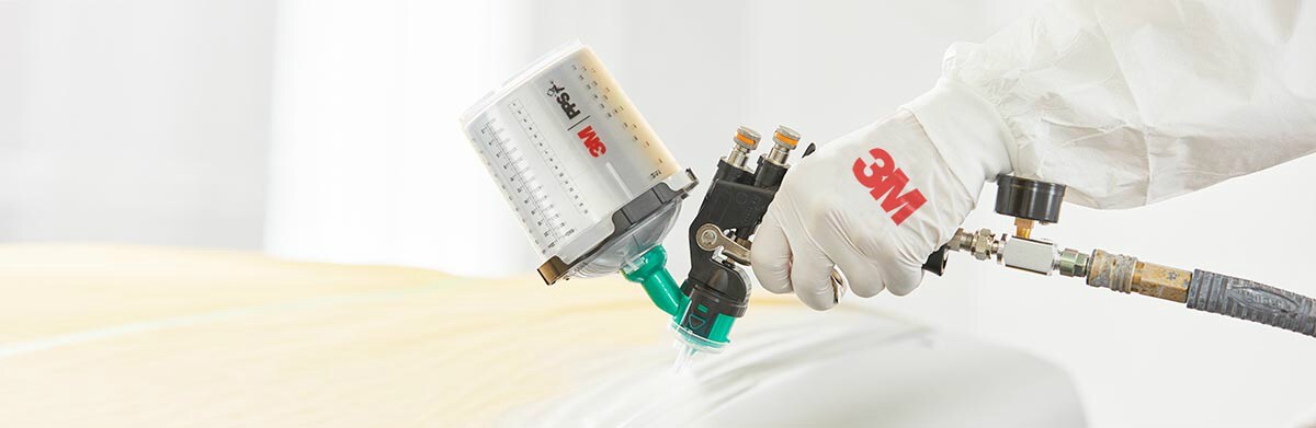 paint spray gun banner

