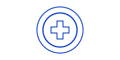blue circle with a cross in it
