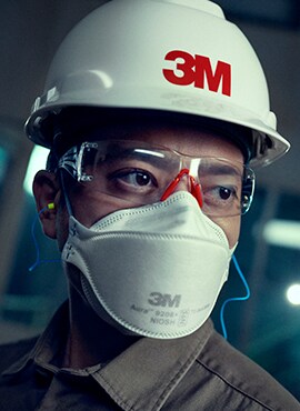 3M Disposable Respirator worn while at construction site