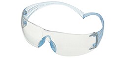 3M™ SecureFit™ 300 Series, SF301SGAF-LBL, Ice Blue, Clear Scotchgard™ Protector Anti-Fog Coating/Anti-Scratch Lens