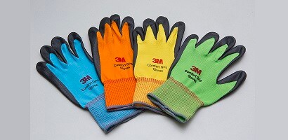 Several colorful gloves

