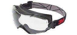 3M™ GoggleGear™ 6000 Series, GG6001SGAF-BLK, Black Shroud, Scotchgard™ Protector Anti-Fog Coating/Anti-Scratch Lens