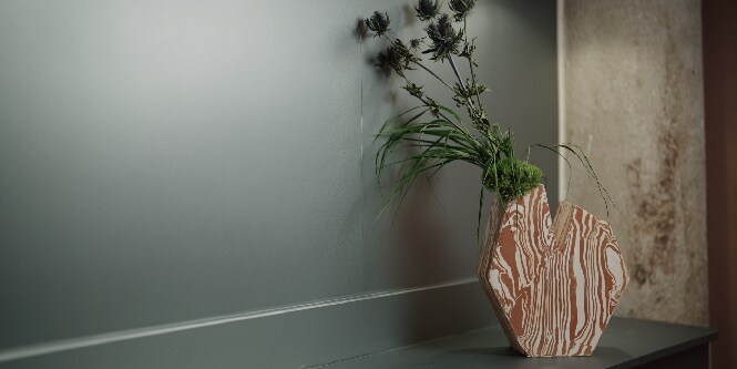 vase with flowers in it
