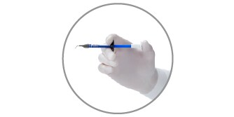 hand holding syringe
