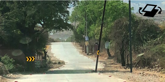 aluminum backed reflective-sheeting for rural road hazard solution