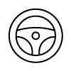 Steering wheel icon