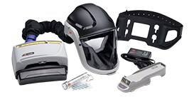 A black and white helmet with a black strap
