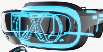 내부 부품을 강조한 AR/VR 헤드셋 보기
