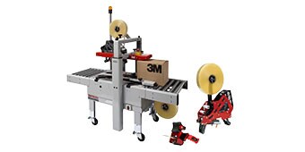3M-Matic™ 케이스 실러, 3M™ AccuGlide™ 테이핑 헤드, 수동 테이프 건 이미지 모음
