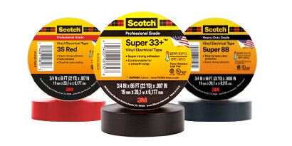 3M electrical tape helps facilitate electrical construction and maintenance.
