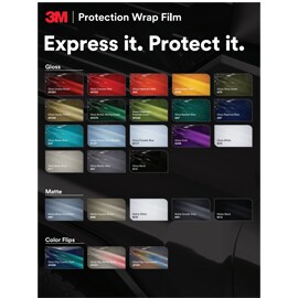 Protection Wrap Film Color Poster with swatches