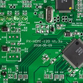 A green motherboard for a consumer electronic that shows heat resistance for 3M's eBonding solutions.