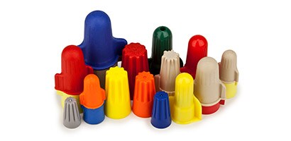 An assortment of wire connectors help with electrical construction and maintenance projects.
