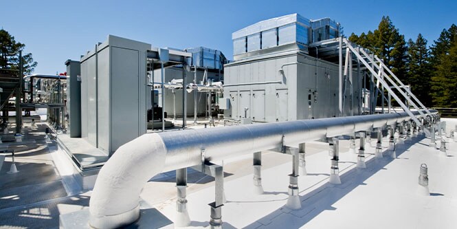 HVAC 지붕 파이프
