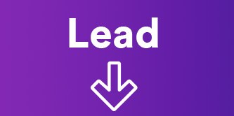 Icon of Lead and downward arrow
