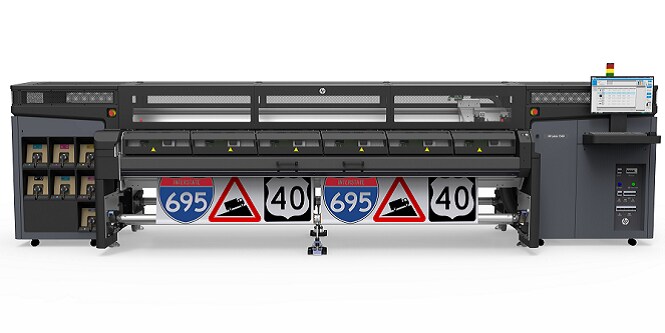 HP Latex 1500 digital printer sign printer.

