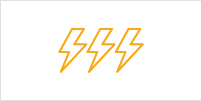 A line of lightning bolts
